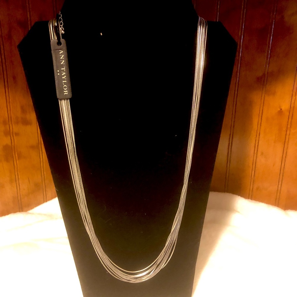 Ann Taylor Silver Layering Necklace-NWT